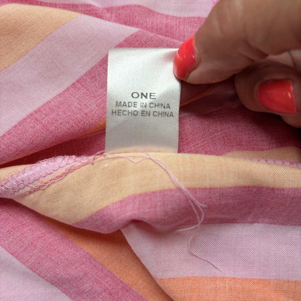 Dear Scarlett Multi-Color Striped Kimono/Cover-Up OSFM Dopamine dressing Flowy - Picture 5 of 7